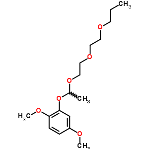 Benzene,1,4-dimethoxy-2-[1-[2-(2-propoxyethoxy)ethoxy]ethoxy]- Structure,28692-07-1Structure