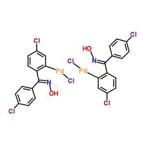 [5-Chloro-2-[(e)-c-(4-chlorophenyl)-n-hydroxy-carbonimidoyl]phenyl]palladium(1+) dichloride Structure,287410-78-0Structure