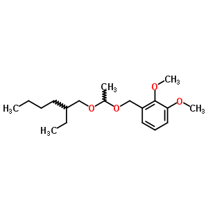 Benzene,1-[[1-[(2-ethylhexyl)oxy]ethoxy]methyl]-2,3-dimethoxy- Structure,2878-57-1Structure