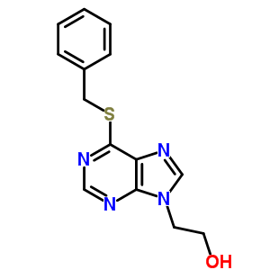 9H-purine-9-ethanol,6-[(phenylmethyl)thio]- Structure,2881-90-5Structure