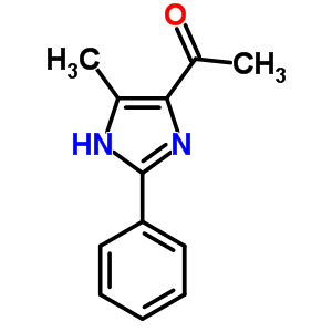 Ethanone,1-(4-methyl-2-phenyl-1h-imidazol-5-yl)- Structure,28824-91-1Structure