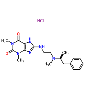 1,3,7-Trimethyl-8-({2-[methyl(1-phenyl-2-propanyl)amino]ethyl}amino)-3,7-dihydro-1h-purine-2,6-dione Structure,28947-50-4Structure