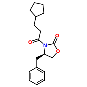 (R)-4-benzyl-3-(3-cyclopentyl-propionyl)-oxazolidin-2-one Structure,289677-10-7Structure