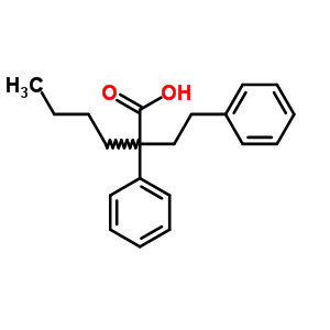 Benzenebutanoic acid, a-butyl-a-phenyl- Structure,2902-56-9Structure