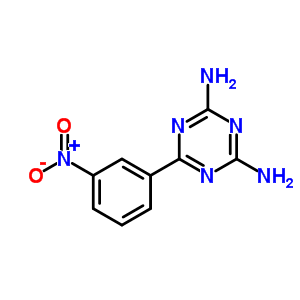 6-(3-Nitrophenyl)-1,3,5-triazine-2,4-diamine Structure,29366-72-1Structure