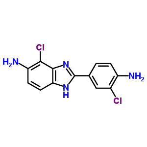 2-(4-Amino-3-chloro-phenyl)-4-chloro-3h-benzoimidazol-5-ylamine Structure,293762-50-2Structure