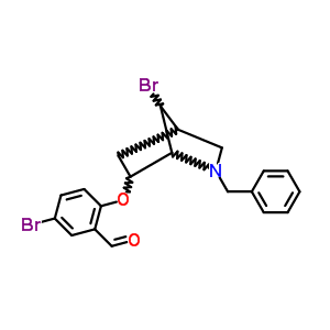 2-[(2-Benzyl-7-bromo-2-azabicyclo[2.2.1]hept-6-yl)oxy]-5-bromobenzaldehyde Structure,295787-41-6Structure