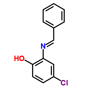 Phenol,4-chloro-2-[(phenylmethylene)amino]- Structure,29644-82-4Structure