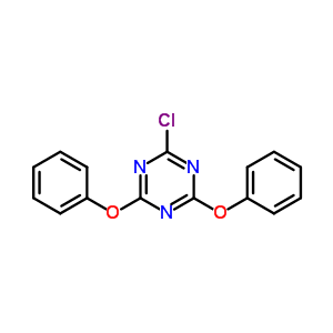 1,3,5-Triazine,2-chloro-4,6-diphenoxy- Structure,2972-65-8Structure