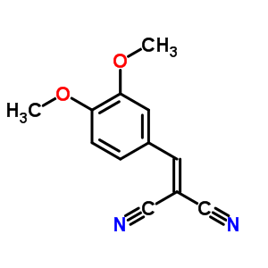 ((3,4-Dimethoxyphenyl)methylene)methane-1,1-dicarbonitrile Structure,2972-80-7Structure