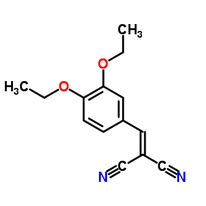 Propanedinitrile,2-[(3,4-diethoxyphenyl)methylene]- Structure,2972-81-8Structure