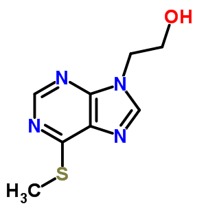 9H-purine-9-ethanol,6-(methylthio)- Structure,298-98-6Structure