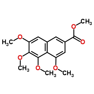 4,5,6,7-Tetramethoxy-2-naphthalenecarboxylic acid methyl ester Structure,2981-92-2Structure