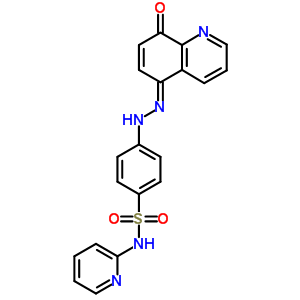 Benzenesulfonamide,4-[2-(8-hydroxy-5-quinolinyl)diazenyl]-n-2-pyridinyl- Structure,29821-91-8Structure