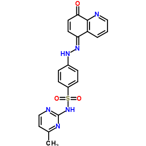 Benzenesulfonamide,4-[2-(8-hydroxy-5-quinolinyl)diazenyl]-n-(4-methyl-2-pyrimidinyl)- Structure,29821-93-0Structure