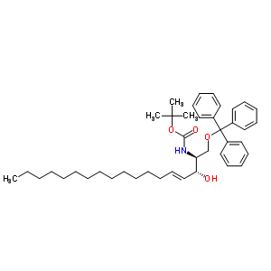 (2S,3r,4e)-2-tert-butyloxycarbonylamino-1-triphenylmethyloxy-4-octadecen-2-ol Structure,299172-62-6Structure