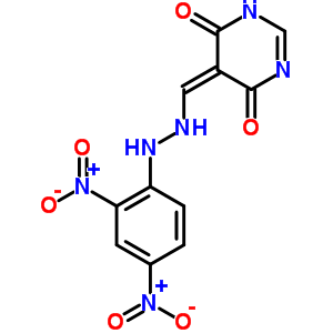 5-Pyrimidinecarboxaldehyde,1,6-dihydro-4-hydroxy-6-oxo-, 5-[2-(2,4-dinitrophenyl)hydrazone] Structure,29955-38-2Structure