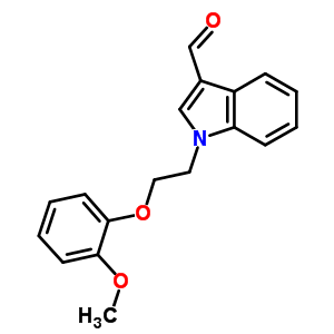 1-[2-(2-Methoxyphenoxy)ethyl]-1H-indole-3-carbaldehyde Structure,299936-03-1Structure