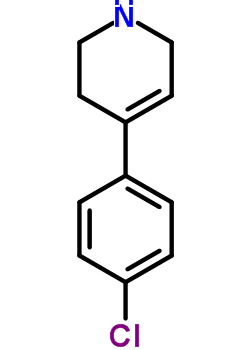 Pyridine, 4-(4-chlorophenyl)-1,2,3,6-tetrahydro- Structure,30005-58-4Structure