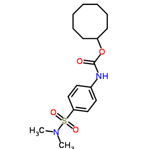 Carbanilic acid,p-(dimethylsulfamoyl)-, cyclooctyl ester (8ci) Structure,30057-05-7Structure