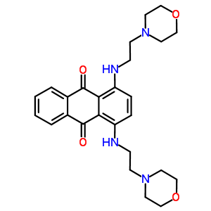 9,10-Anthracenedione,1,4-bis[[2-(4-morpholinyl)ethyl]amino]- Structure,3008-82-0Structure