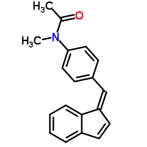 Acetamide,n-[4-(1h-inden-1-ylidenemethyl)phenyl]-n-methyl- Structure,30117-68-1Structure