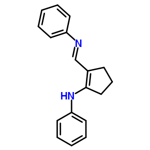 Benzenamine,n-[[2-(phenylamino)-1-cyclopenten-1-yl]methylene]-, monohydrochloride (9ci) Structure,30159-83-2Structure