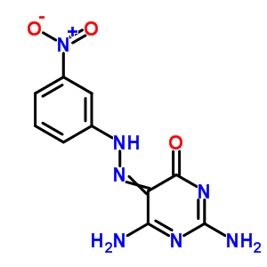 4(3H)-pyrimidinone,2,6-diamino-5-[2-(3-nitrophenyl)diazenyl]- Structure,30188-90-0Structure