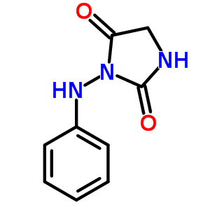 2,4-Imidazolidinedione,3-(phenylamino)- Structure,3019-33-8Structure