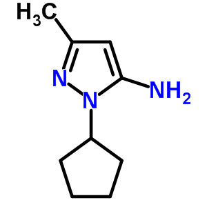 2-Cyclopentyl-5-methyl-2h-pyrazol-3-ylamine Structure,30241-37-3Structure