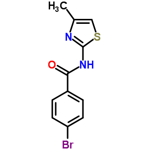 4-Bromo-n-(4-methyl -1,3-thiazol -2-yl )benzamide Structure,302967-87-9Structure