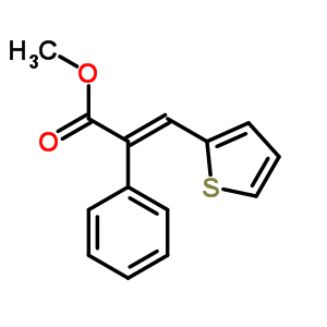 Methyl 2-phenyl-3-(2-thienyl)acrylate Structure,30302-64-8Structure