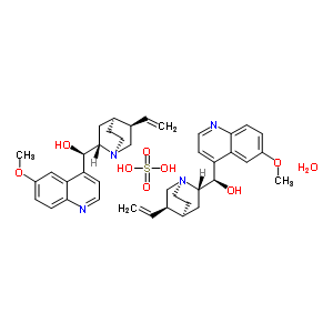 Quinine sulfate salt monohydrate Structure,303137-00-0Structure