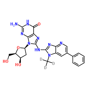 N-(deoxyguanosin-8-yl)-2-amino-1-methyl-d3-6-phenylimidazo[4,5-b]pyridine Structure,303173-39-9Structure