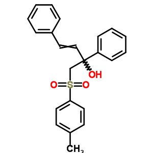 Benzenemethanol, a-[[(4-methylphenyl)sulfonyl]methyl]-a-(2-phenylethenyl)- Structure,3048-29-1Structure