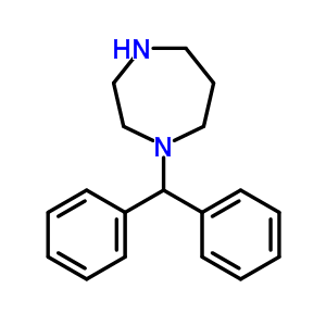 1-(Diphenylmethyl)hexahydro-1h-1,4-diazepine Structure,30486-56-7Structure