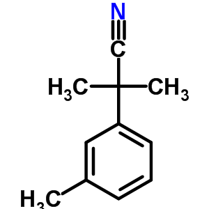 Benzeneacetonitrile, a,a,3-trimethyl- Structure,30568-27-5Structure