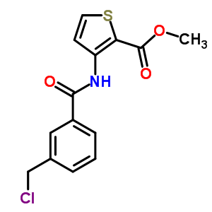 Methyl 3-([3-(chloromethyl)benzoyl]amino)thiophene-2-carboxylate Structure,306935-11-5Structure