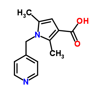 2,5-Dimethyl-1-(pyridin-4-ylmethyl)-1H-pyrrole-3-carboxylic acid Structure,306936-15-2Structure