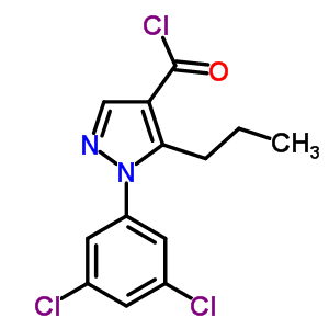 1-(3,5-Dichlorophenyl)-5-propyl-1h-pyrazole-4-carbonyl chloride Structure,306936-64-1Structure