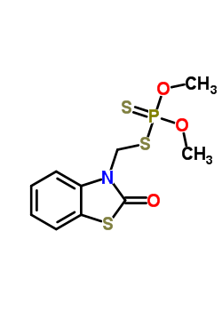 Dithiophosphoric acid o,o-dimethyl s-(2-oxobenzothiazol-3(2h)-ylmethyl) ester Structure,30725-72-5Structure