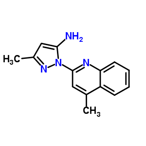 3-Methyl-1-(4-methyl-2-quinolinyl)-1h-pyrazol-5-amine Structure,307342-03-6Structure