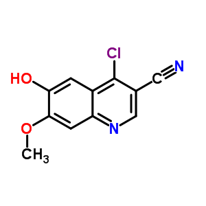 4-Chloro-6-hydroxy-7-methoxy-3-quinolinecarbonitrile Structure,307353-95-3Structure