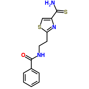 Benzamide,n-[2-[4-(aminothioxomethyl)-2-thiazolyl]ethyl]- Structure,30761-34-3Structure