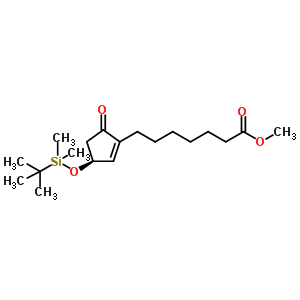 Methyl (S)-(-)-3-(tert-butyldimethylsilyloxy)-5-oxo-1-cyclopentene-1-heptanoate Structure,308103-47-1Structure