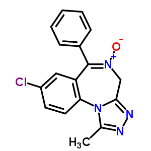 4H-[1,2,4]triazolo[4,3-a][1,4]benzodiazepine,8-chloro-1-methyl-6-phenyl-, 5-oxide Structure,30896-65-2Structure