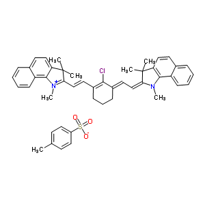 2-((E)-2-(2-chloro-3-[(e)-2-(1,3,3-trimethyl-1,3-dihydro-2h-benzo[g]indol-2-ylidene)ethylidene]-1-cyclohexen-1-yl)ethenyl)-1,3,3-trimethyl-3h-benzo[g]indolium 4-methylbenzenesulfonate Structure,309967-80-4Structure