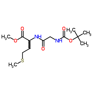 Methyl 4-methylsulfanyl-2-[[2-(tert-butoxycarbonylamino)acetyl]amino]butanoate Structure,31008-33-0Structure