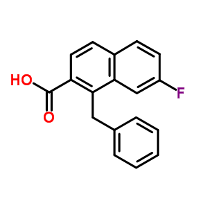 2-Naphthalenecarboxylicacid, 7-fluoro-1-(phenylmethyl)- Structure,3109-49-7Structure