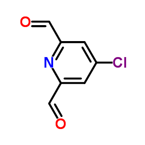 4-Chloropyridine-2,6-dicarboxaldehyde Structure,311767-65-4Structure